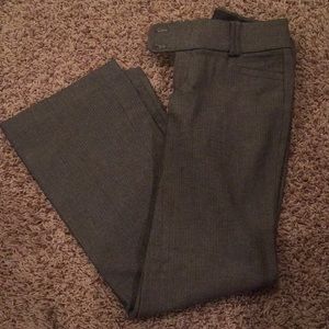 Brown pinstripe pants